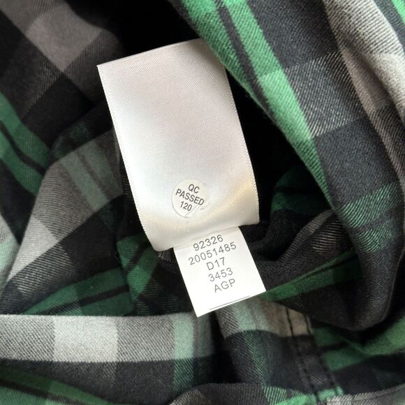 Duluth Trading Shirt Mens Medium Green Plaid Alaskan Hardgear Flannel Boars Nest - Picture 6 of 16